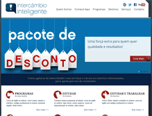 Tablet Screenshot of intercambiointeligente.com.br